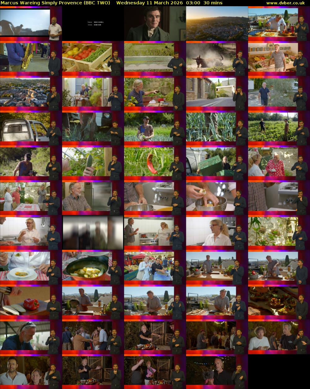 Marcus Wareing Simply Provence (BBC TWO) Wednesday 11 March 2026 03:00 - 03:30