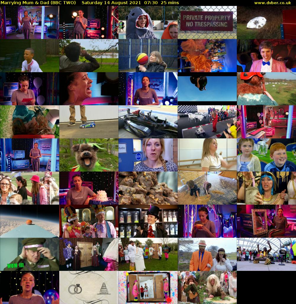 Marrying Mum & Dad (BBC TWO) Saturday 14 August 2021 07:30 - 07:55