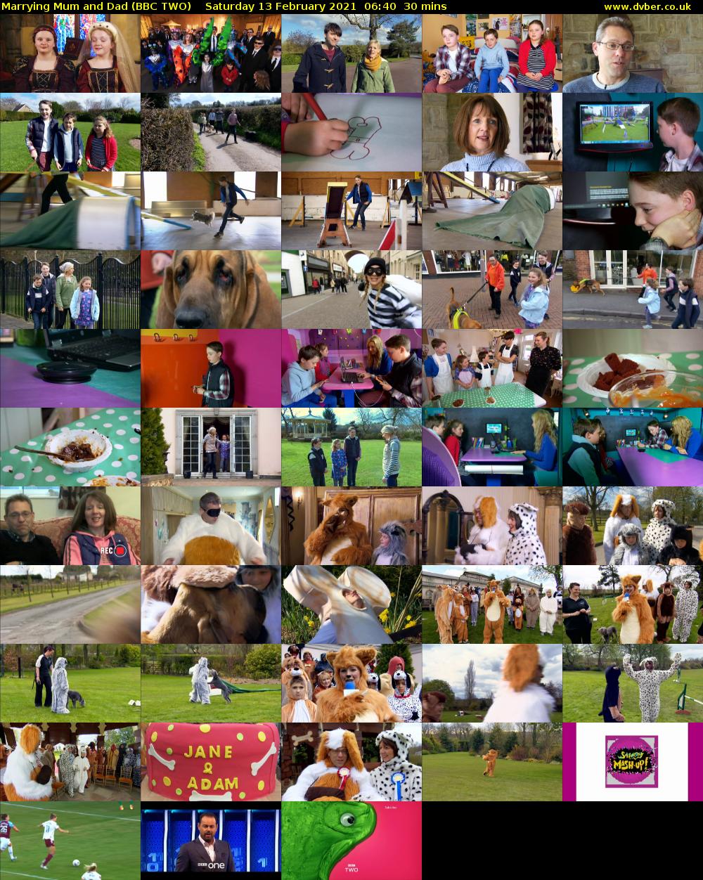 Marrying Mum and Dad (BBC TWO) Saturday 13 February 2021 06:40 - 07:10