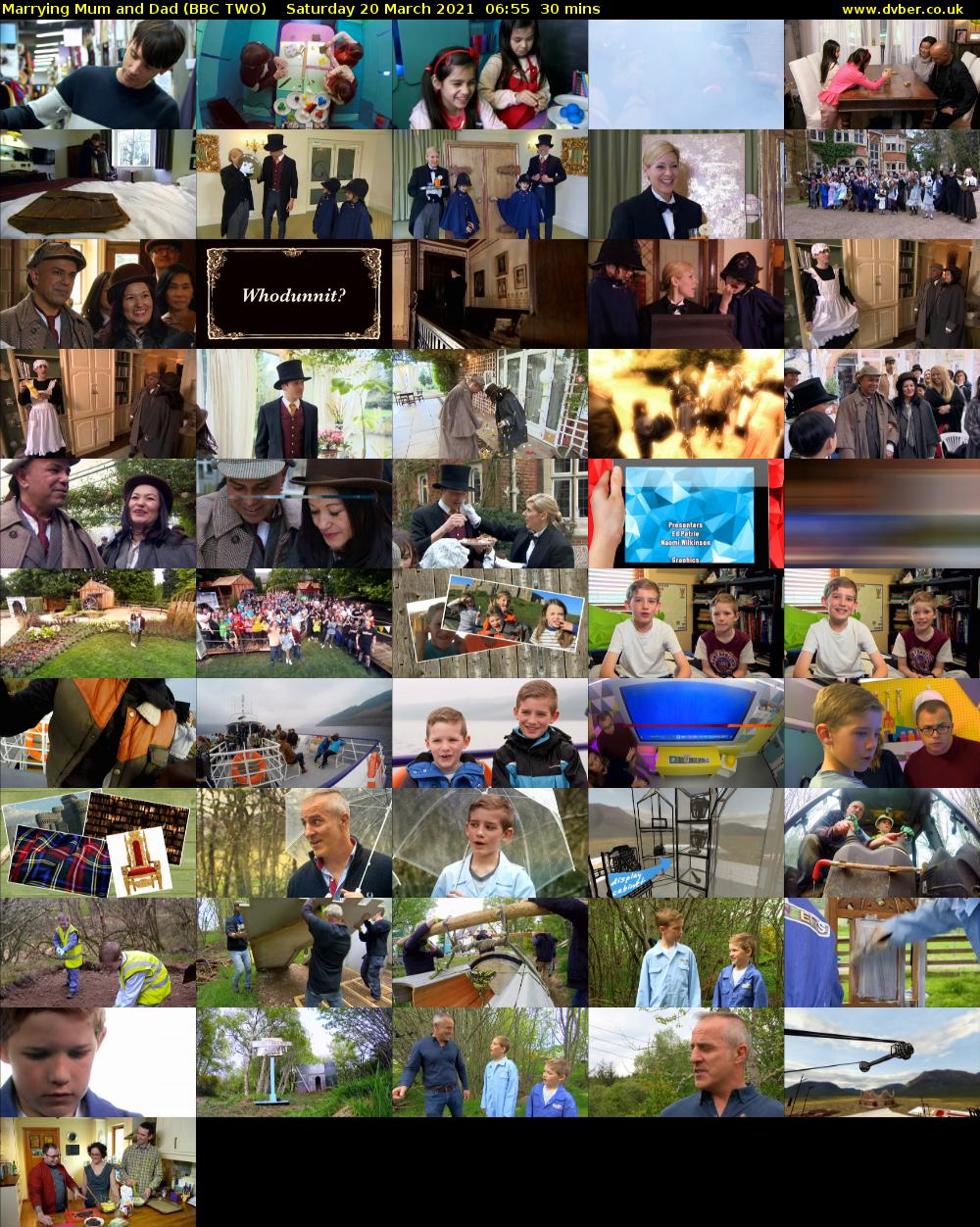 Marrying Mum and Dad (BBC TWO) Saturday 20 March 2021 06:55 - 07:25