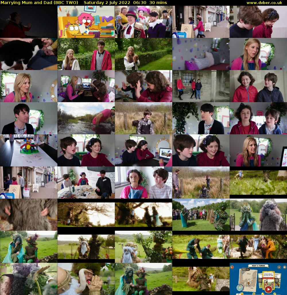 Marrying Mum and Dad (BBC TWO) Saturday 2 July 2022 06:30 - 07:00