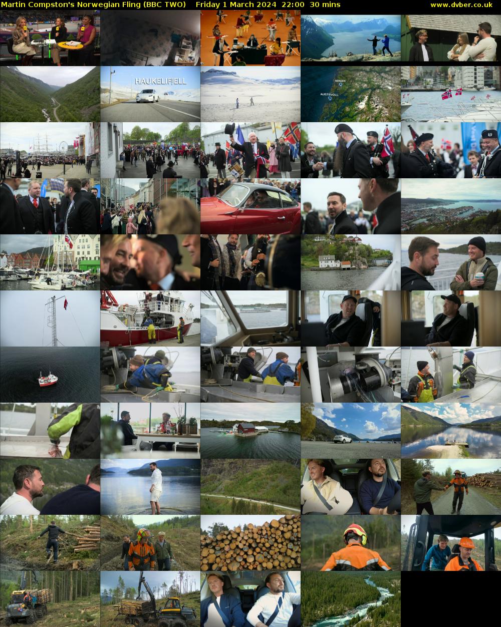 Martin Compston's Norwegian Fling (BBC TWO) Friday 1 March 2024 22:00 - 22:30