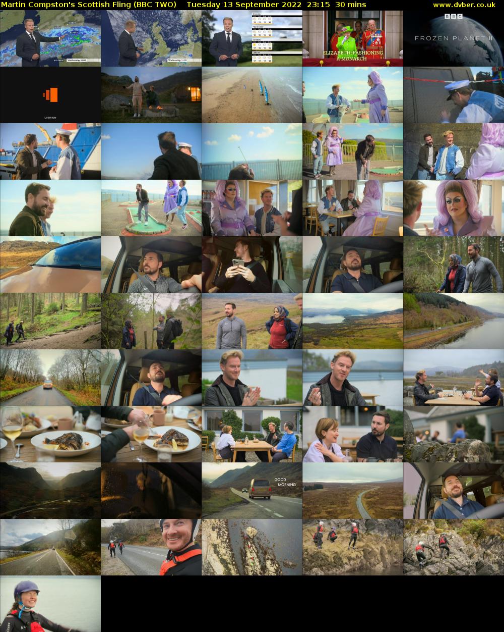 Martin Compston's Scottish Fling (BBC TWO) Tuesday 13 September 2022 23:15 - 23:45