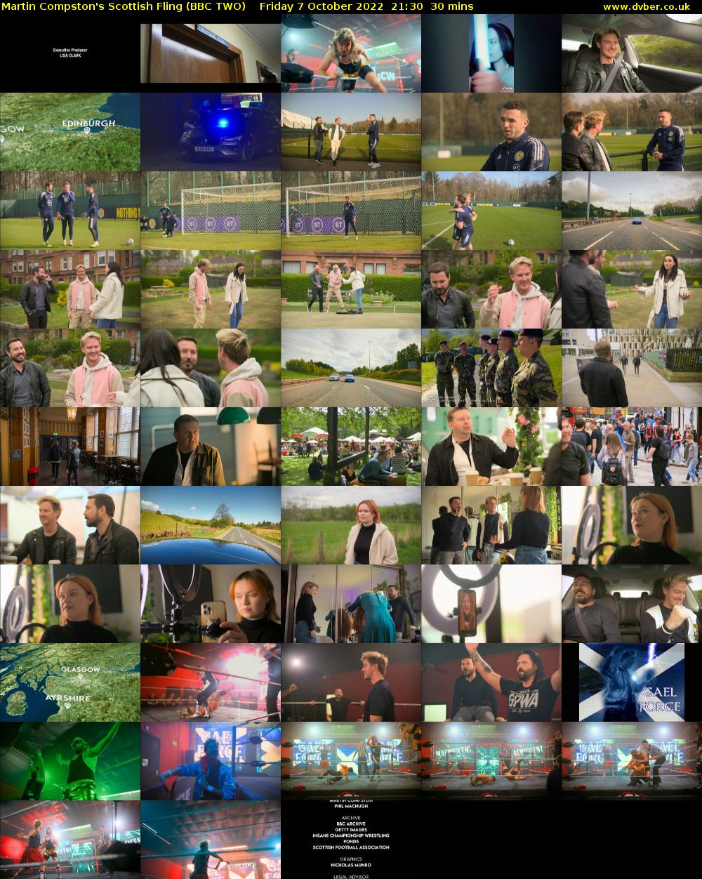 Martin Compston's Scottish Fling (BBC TWO) Friday 7 October 2022 21:30 - 22:00