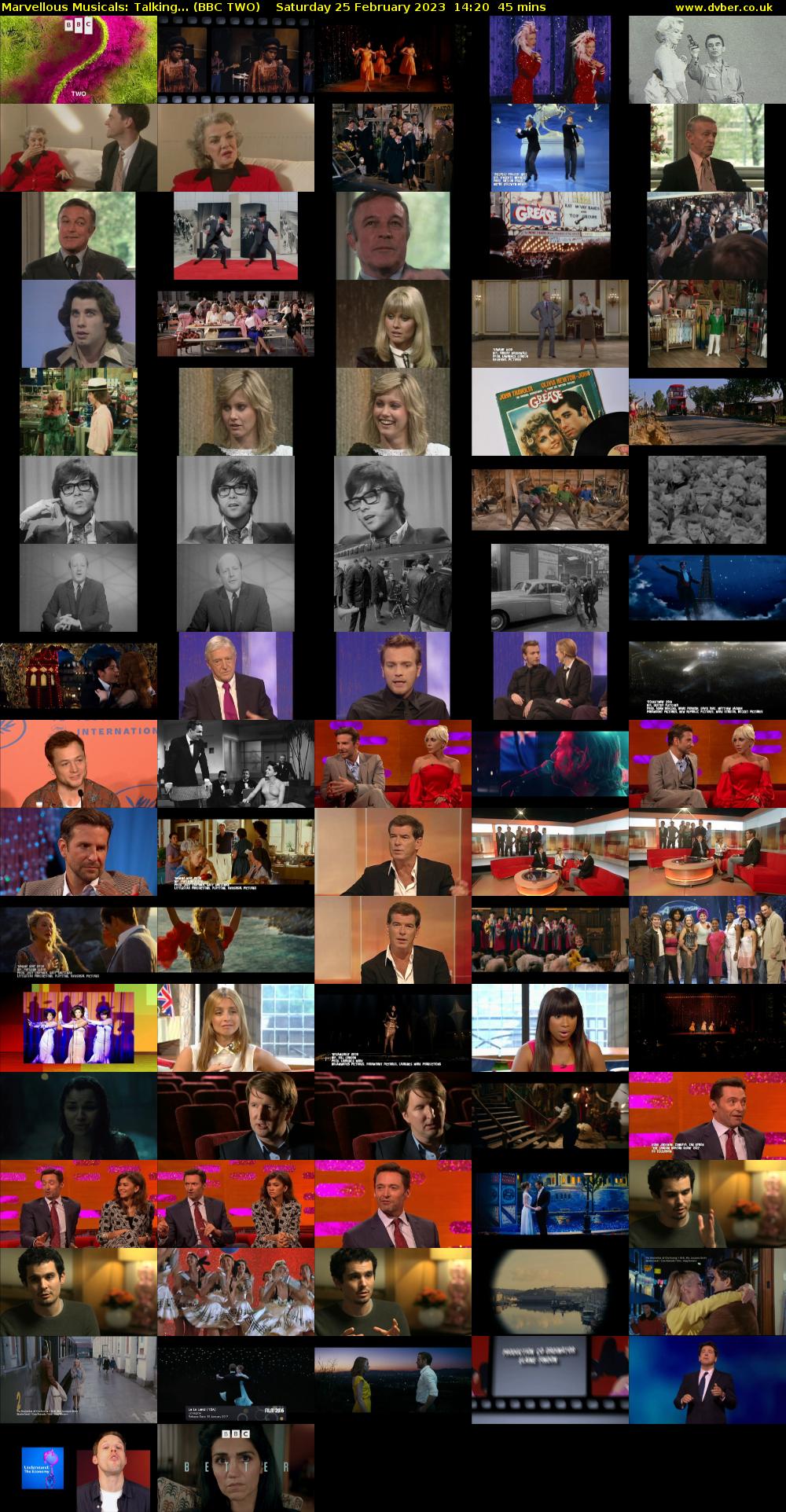 Marvellous Musicals: Talking... (BBC TWO) Saturday 25 February 2023 14:20 - 15:05