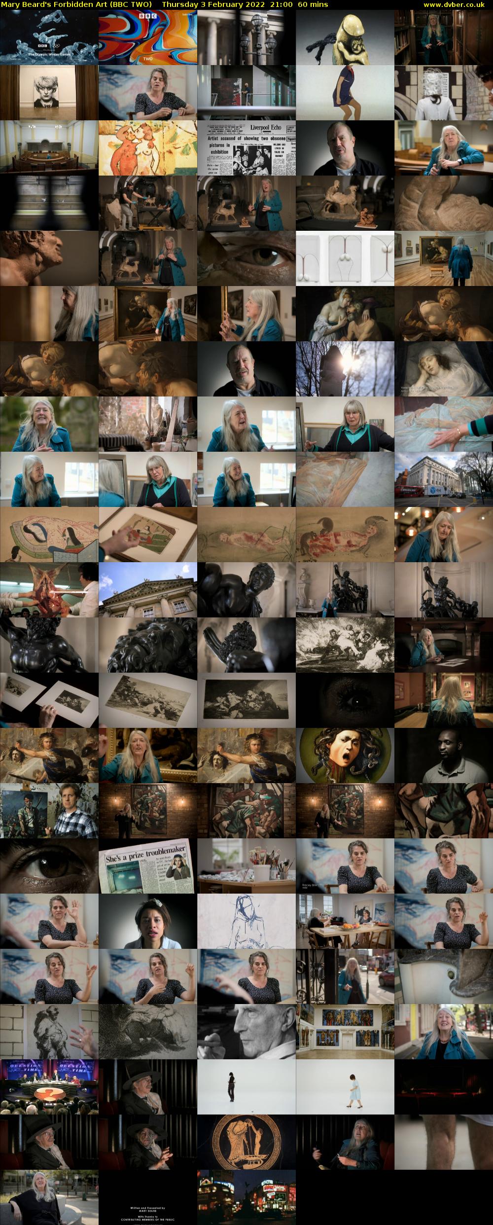 Mary Beard's Forbidden Art (BBC TWO) Thursday 3 February 2022 21:00 - 22:00