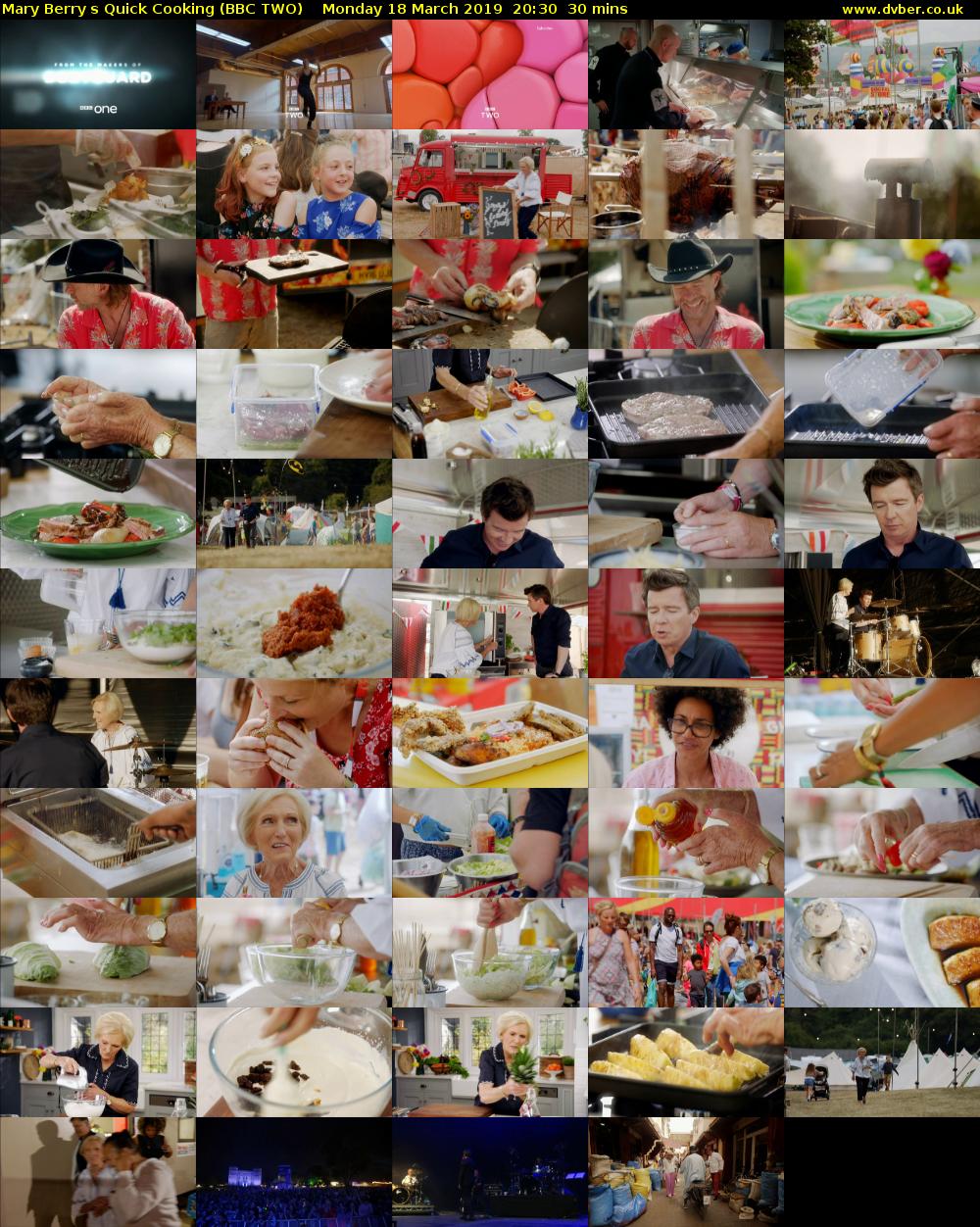Mary Berrys Quick Cooking (BBC TWO) Monday 18 March 2019 20:30 - 21:00