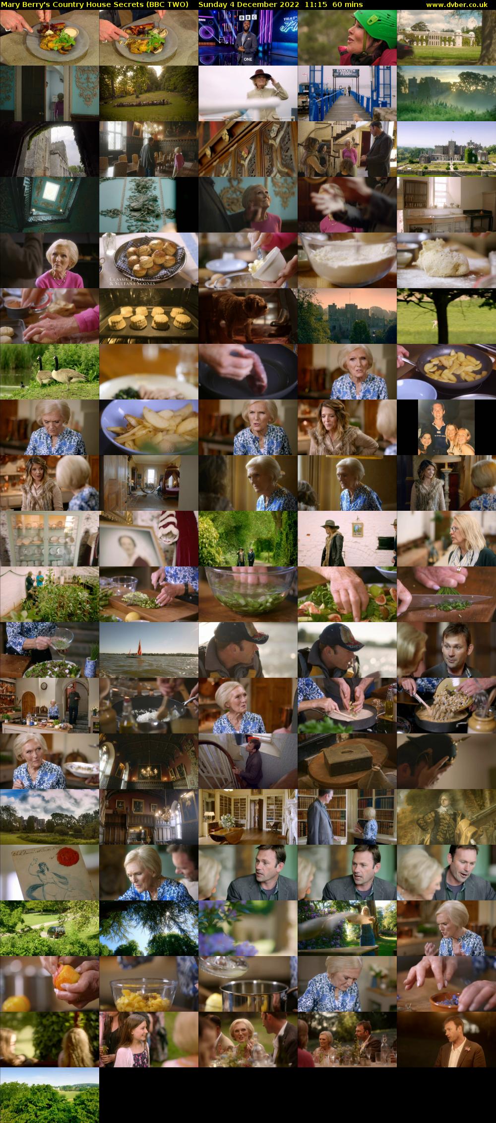 Mary Berry's Country House Secrets (BBC TWO) Sunday 4 December 2022 11:15 - 12:15