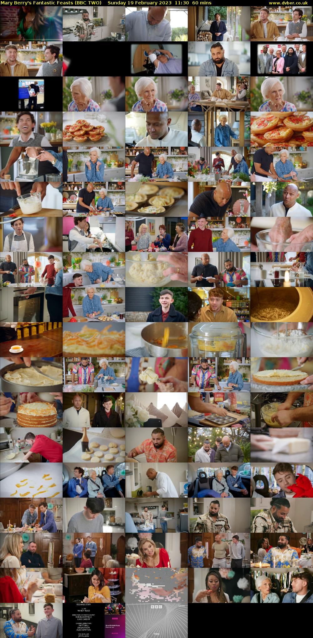 Mary Berry's Fantastic Feasts (BBC TWO) Sunday 19 February 2023 11:30 - 12:30