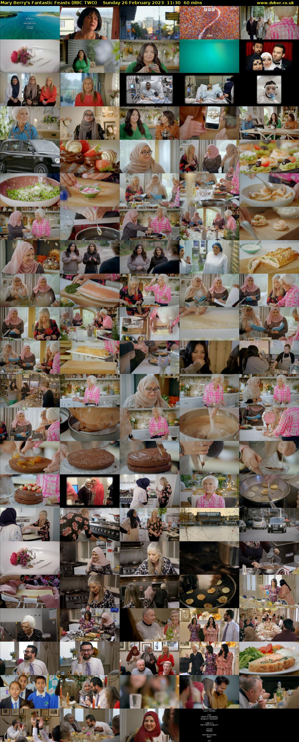 Mary Berry's Fantastic Feasts (BBC TWO) Sunday 26 February 2023 11:30 - 12:30