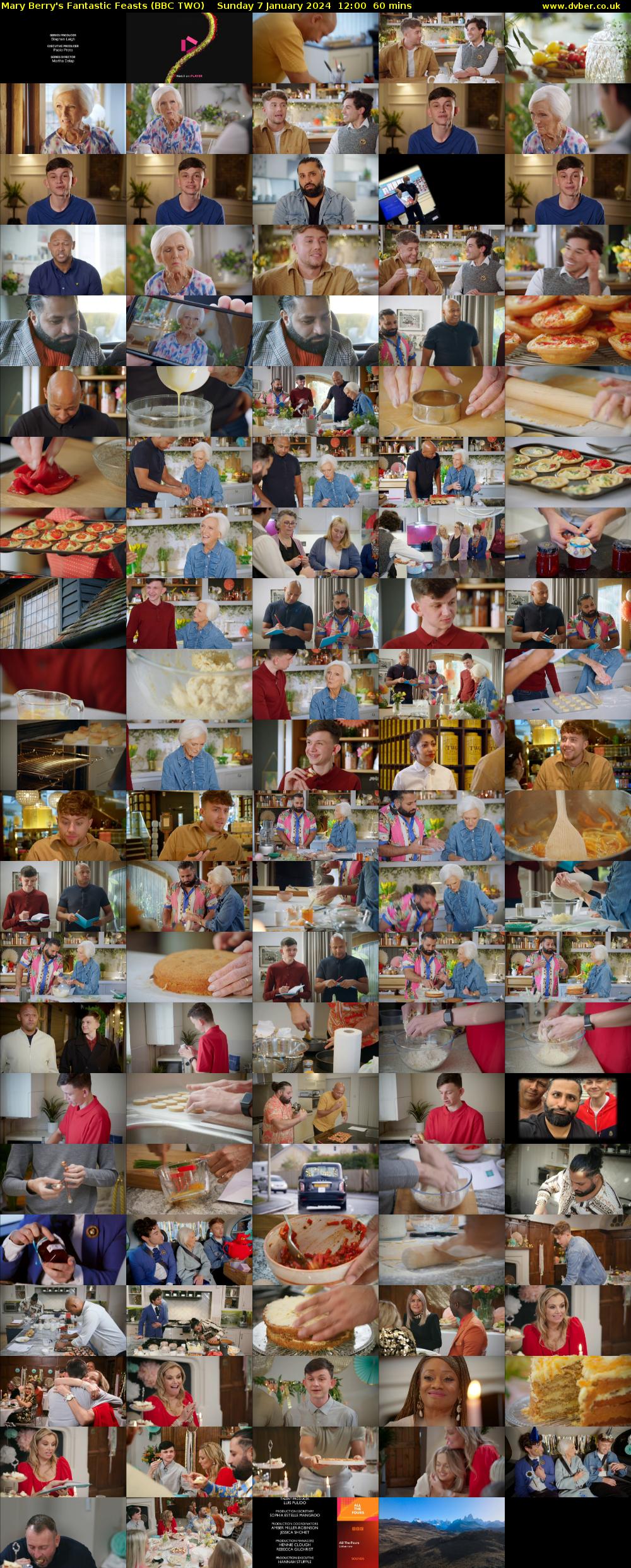 Mary Berry's Fantastic Feasts (BBC TWO) Sunday 7 January 2024 12:00 - 13:00