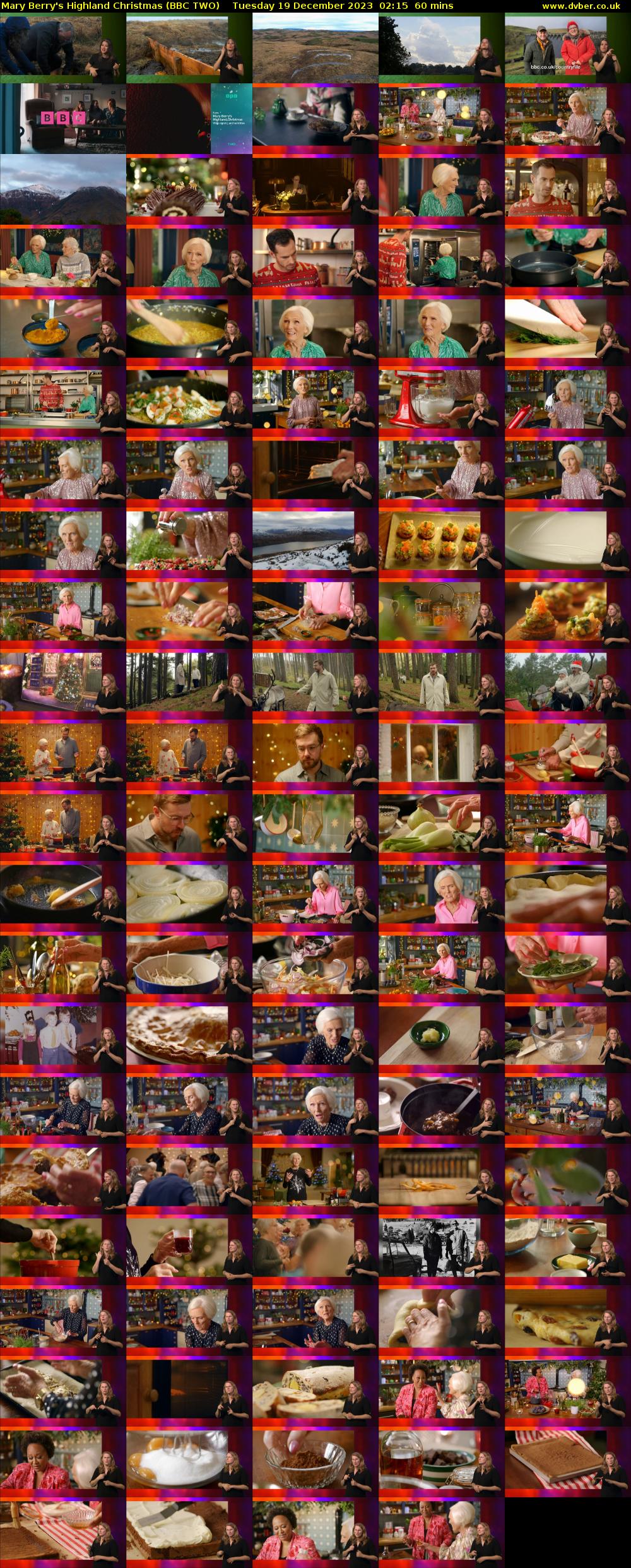 Mary Berry's Highland Christmas (BBC TWO) Tuesday 19 December 2023 02:15 - 03:15