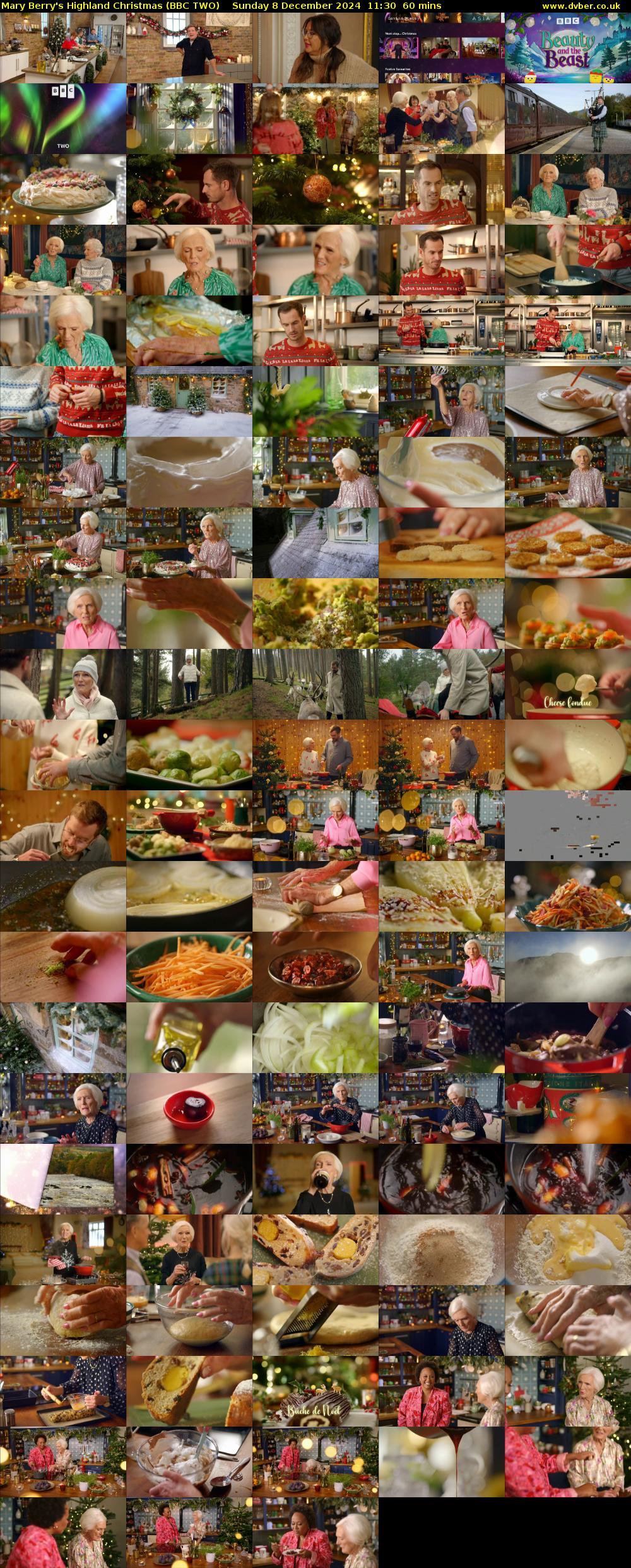 Mary Berry's Highland Christmas (BBC TWO) Sunday 8 December 2024 11:30 - 12:30