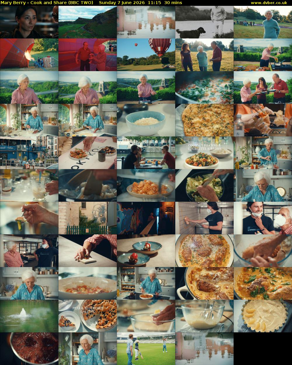 Mary Berry - Cook and Share (BBC TWO) Sunday 7 June 2026 11:15 - 11:45