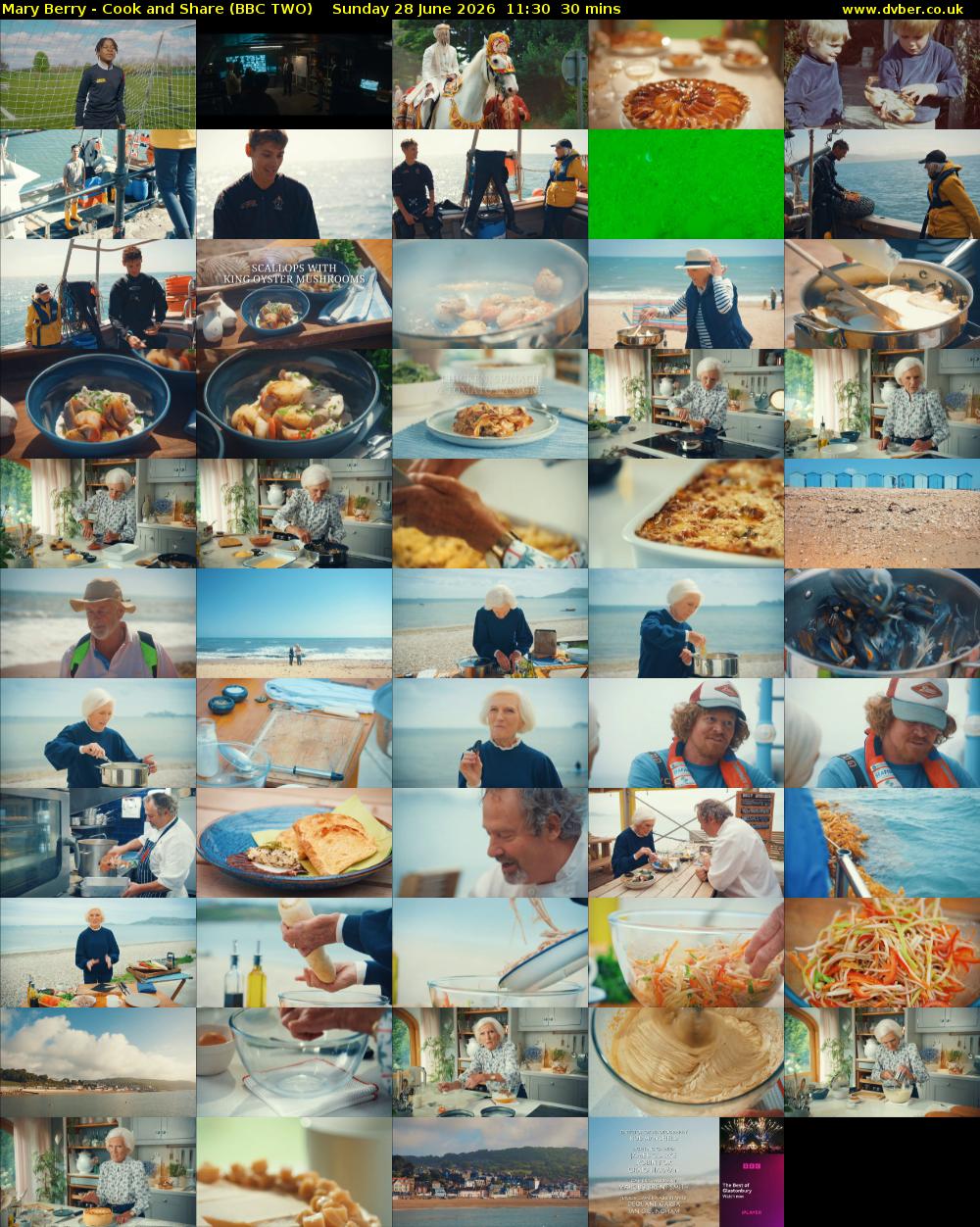 Mary Berry - Cook and Share (BBC TWO) Sunday 28 June 2026 11:30 - 12:00