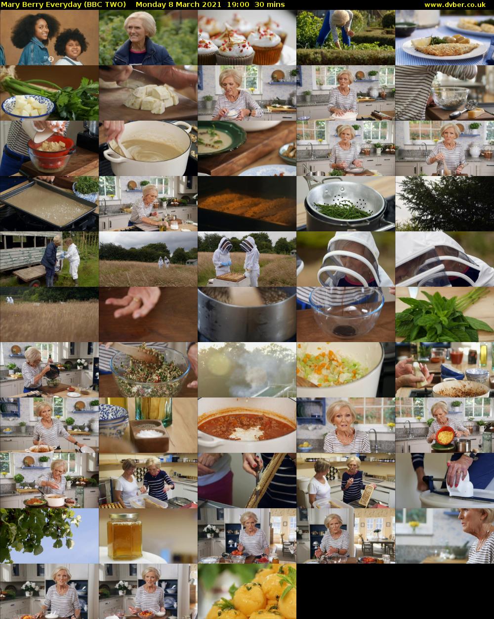 Mary Berry Everyday (BBC TWO) Monday 8 March 2021 19:00 - 19:30