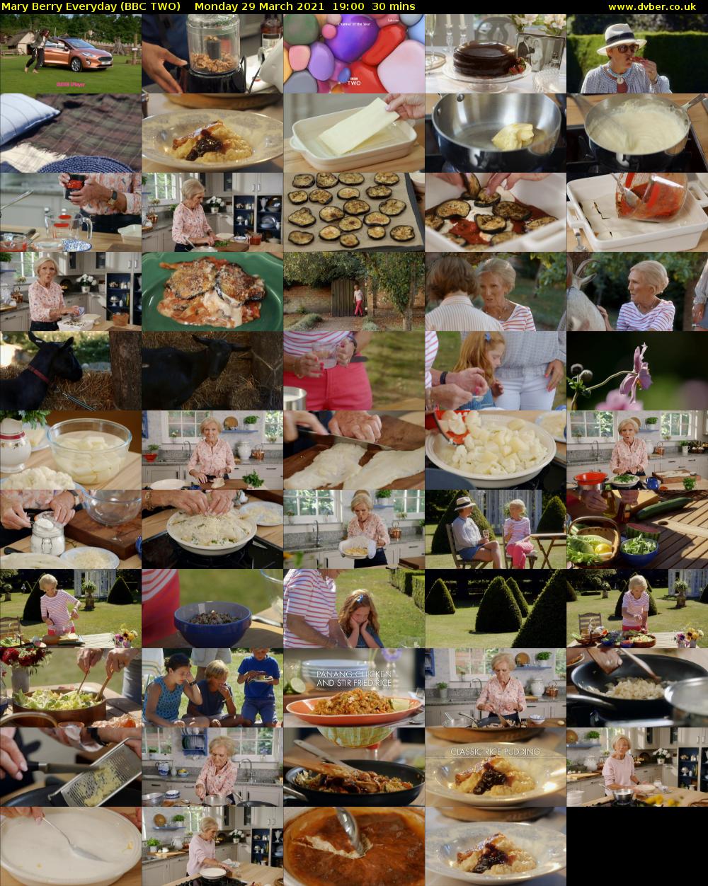 Mary Berry Everyday (BBC TWO) Monday 29 March 2021 19:00 - 19:30