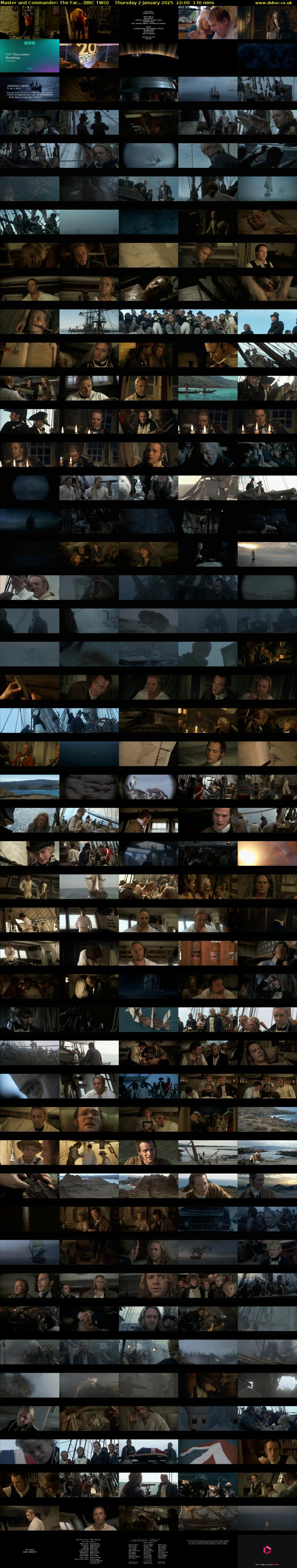 Master and Commander: The Far... (BBC TWO) Thursday 2 January 2025 22:00 - 00:10