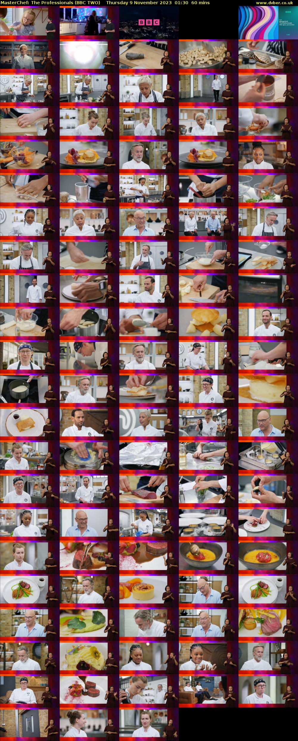MasterChef: The Professionals (BBC TWO) Thursday 9 November 2023 01:30 - 02:30