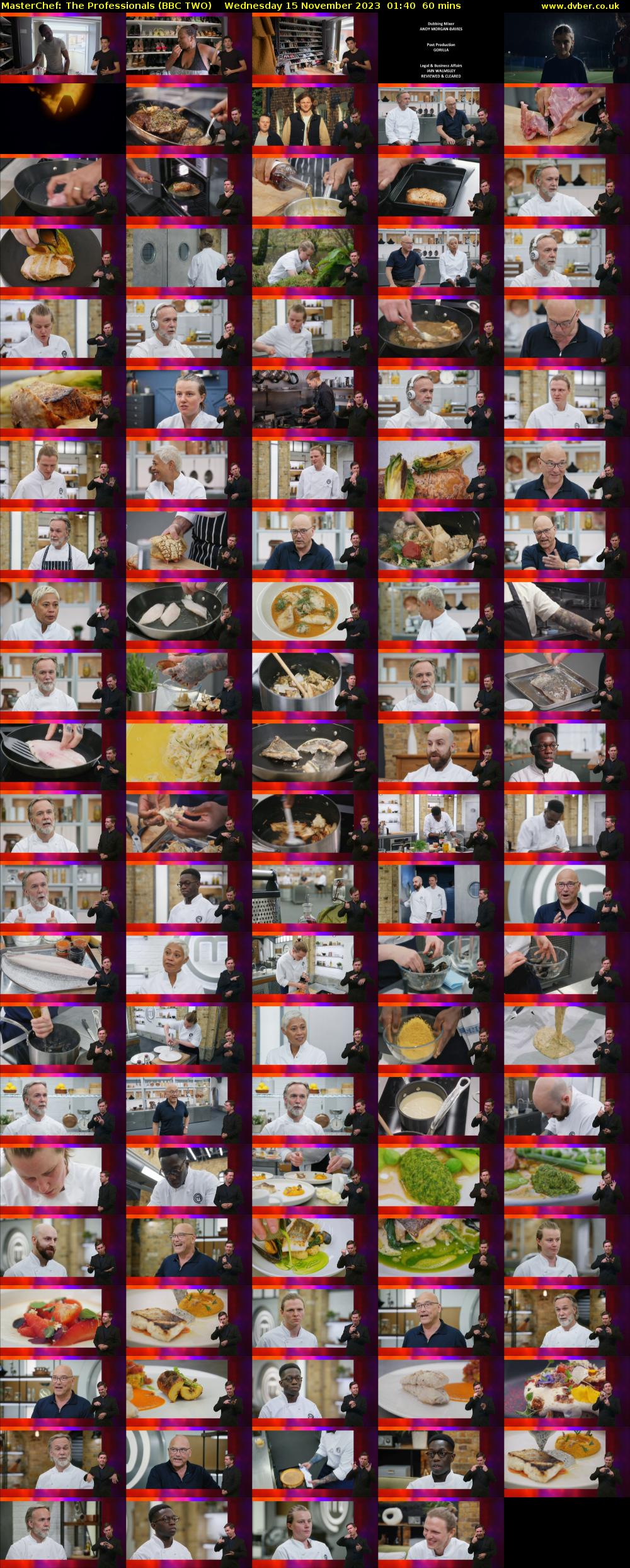 MasterChef: The Professionals (BBC TWO) Wednesday 15 November 2023 01:40 - 02:40