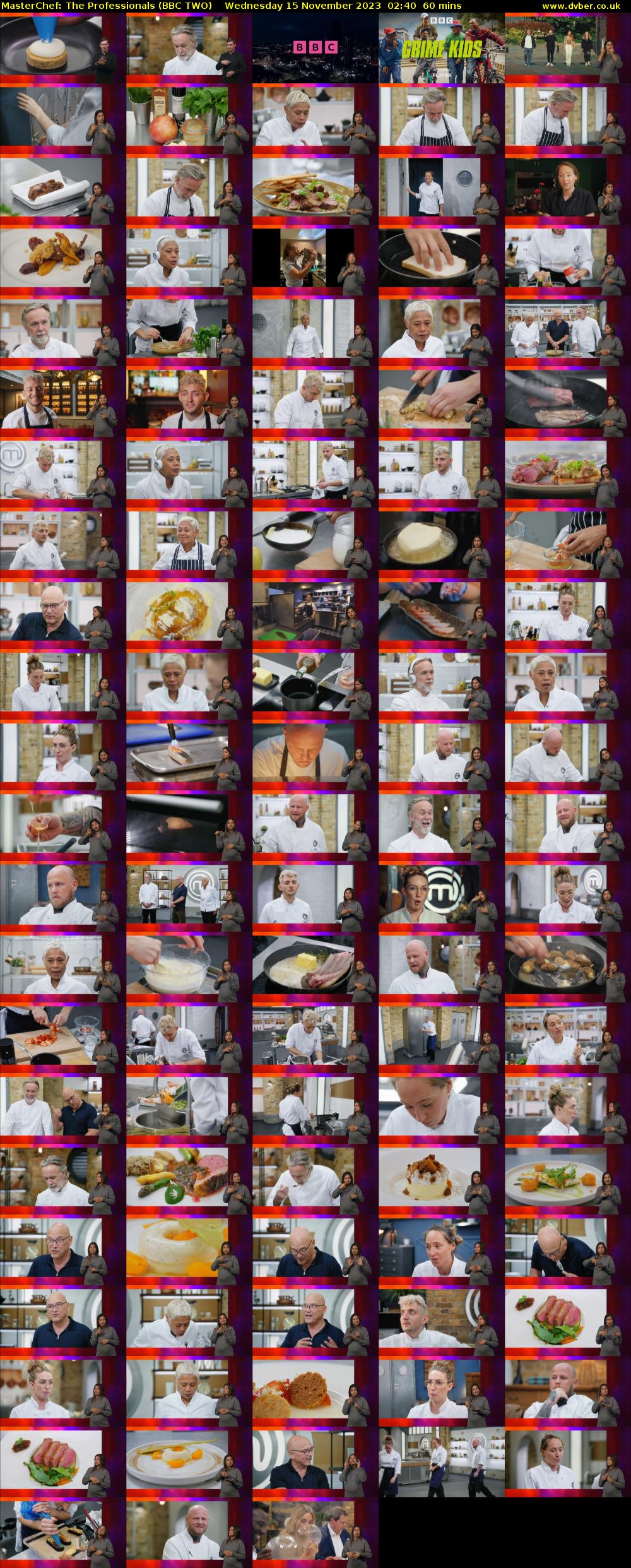 MasterChef: The Professionals (BBC TWO) Wednesday 15 November 2023 02:40 - 03:40