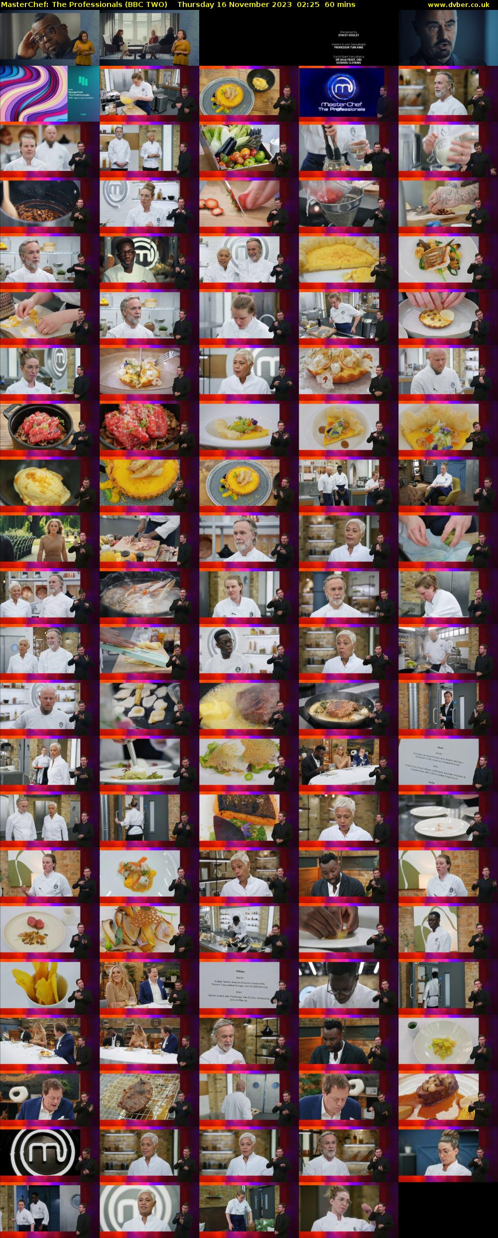 MasterChef: The Professionals (BBC TWO) Thursday 16 November 2023 02:25 - 03:25