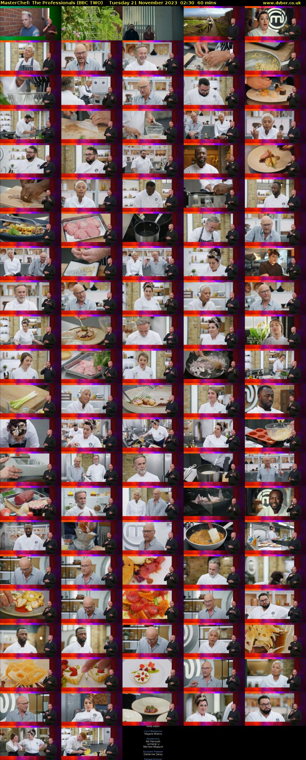 MasterChef: The Professionals (BBC TWO) Tuesday 21 November 2023 02:30 - 03:30