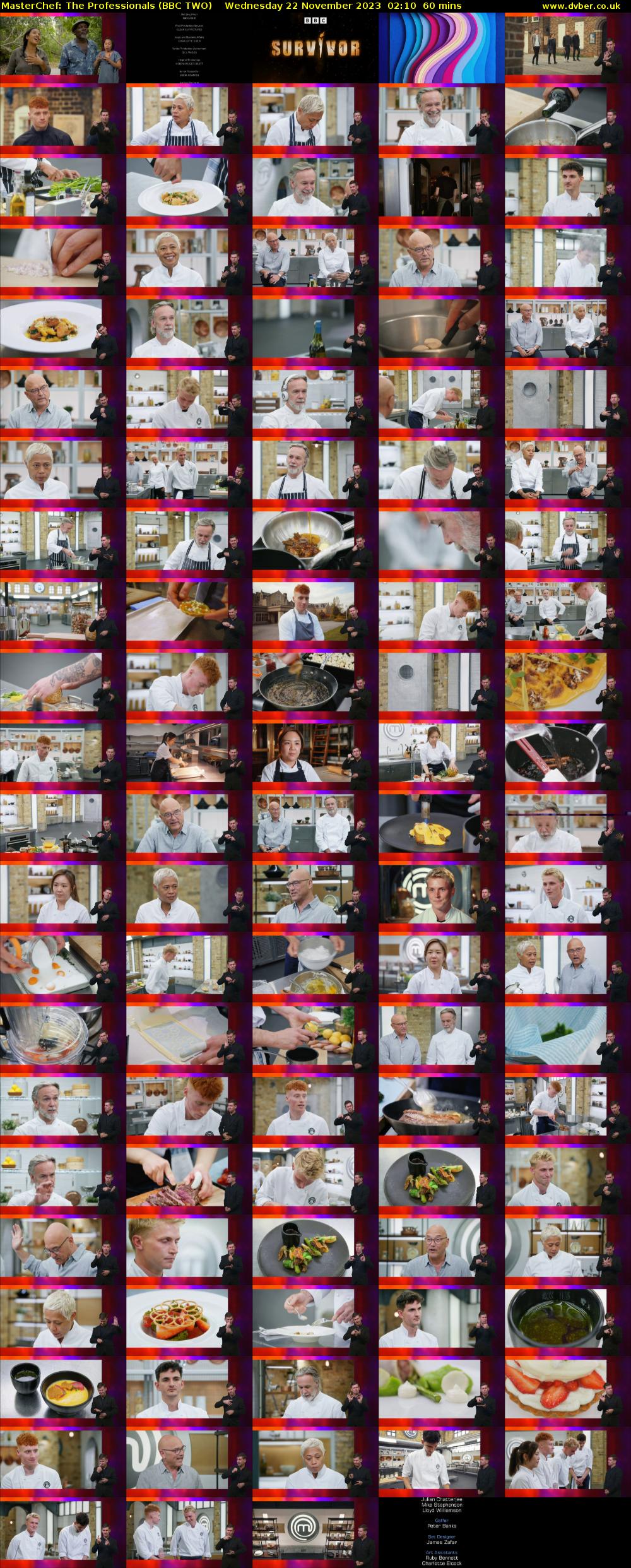 MasterChef: The Professionals (BBC TWO) Wednesday 22 November 2023 02:10 - 03:10