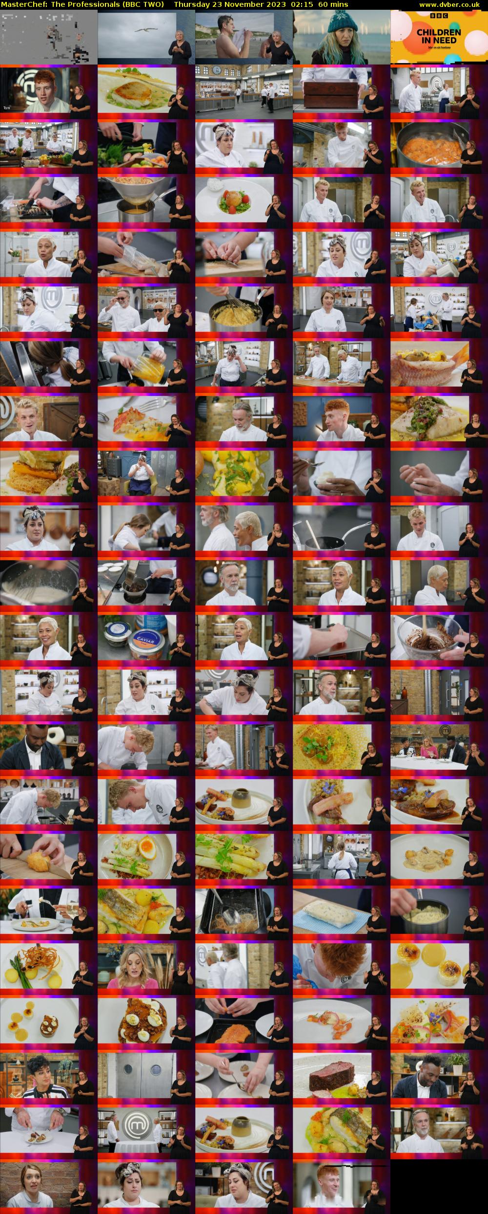 MasterChef: The Professionals (BBC TWO) Thursday 23 November 2023 02:15 - 03:15