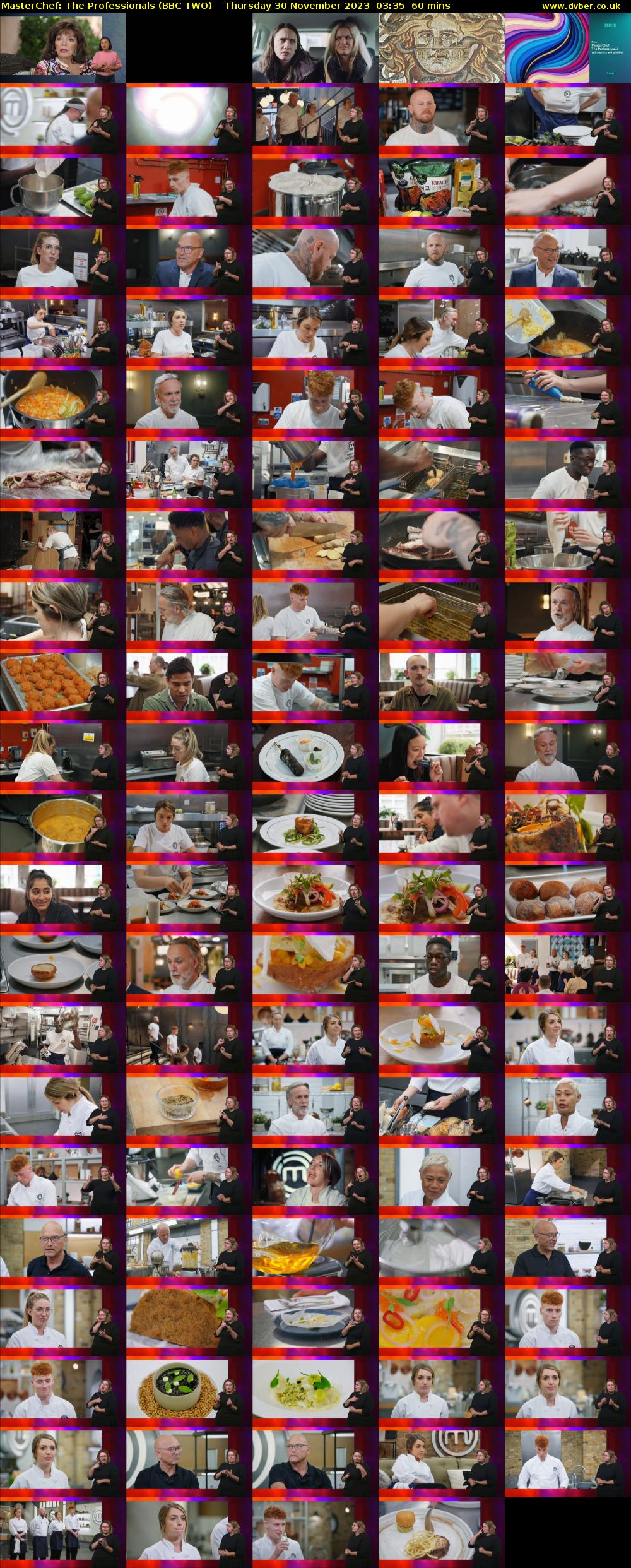 MasterChef: The Professionals (BBC TWO) Thursday 30 November 2023 03:35 - 04:35