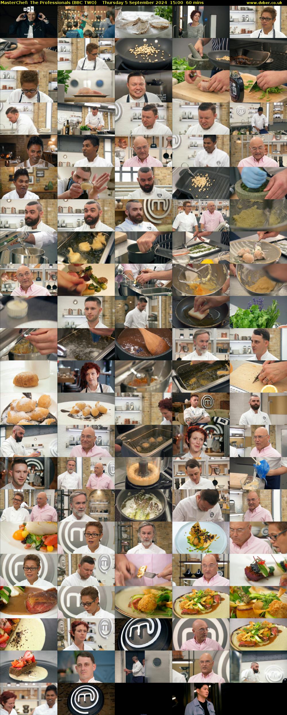 MasterChef: The Professionals (BBC TWO) Thursday 5 September 2024 15:00 - 16:00