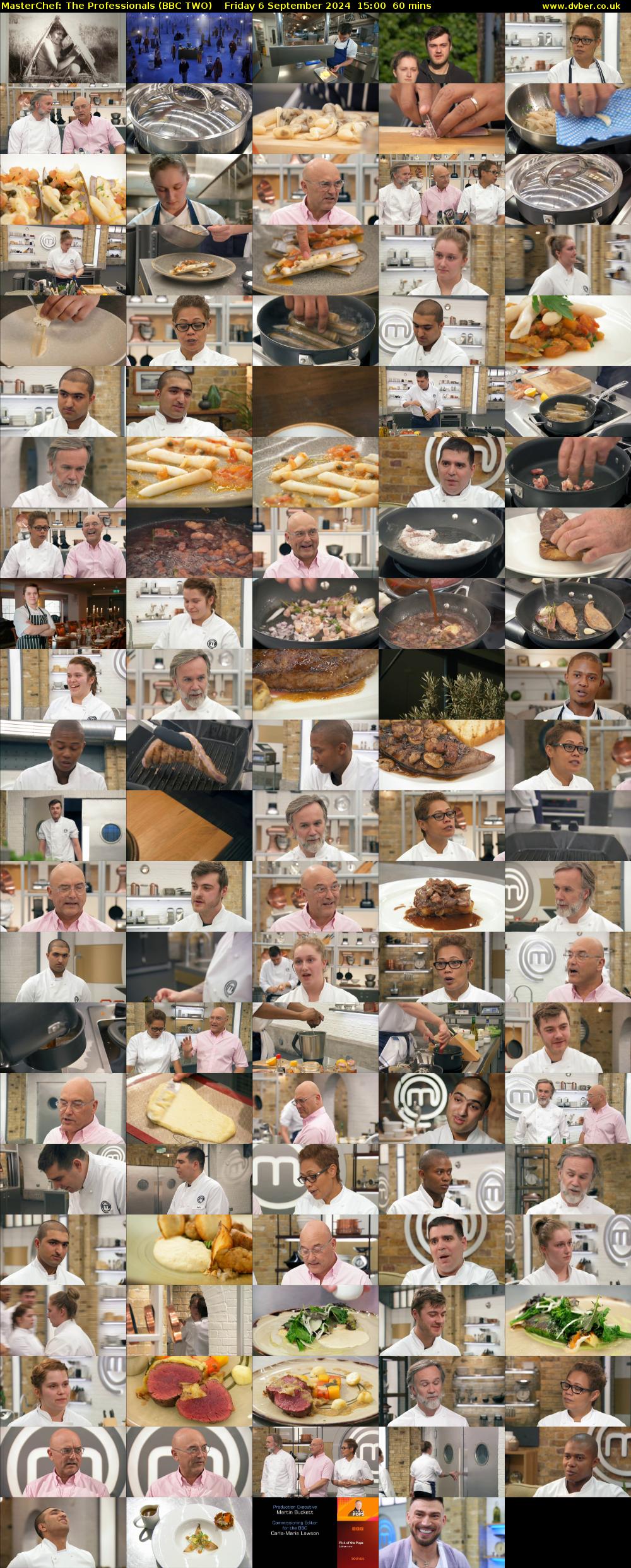 MasterChef: The Professionals (BBC TWO) Friday 6 September 2024 15:00 - 16:00