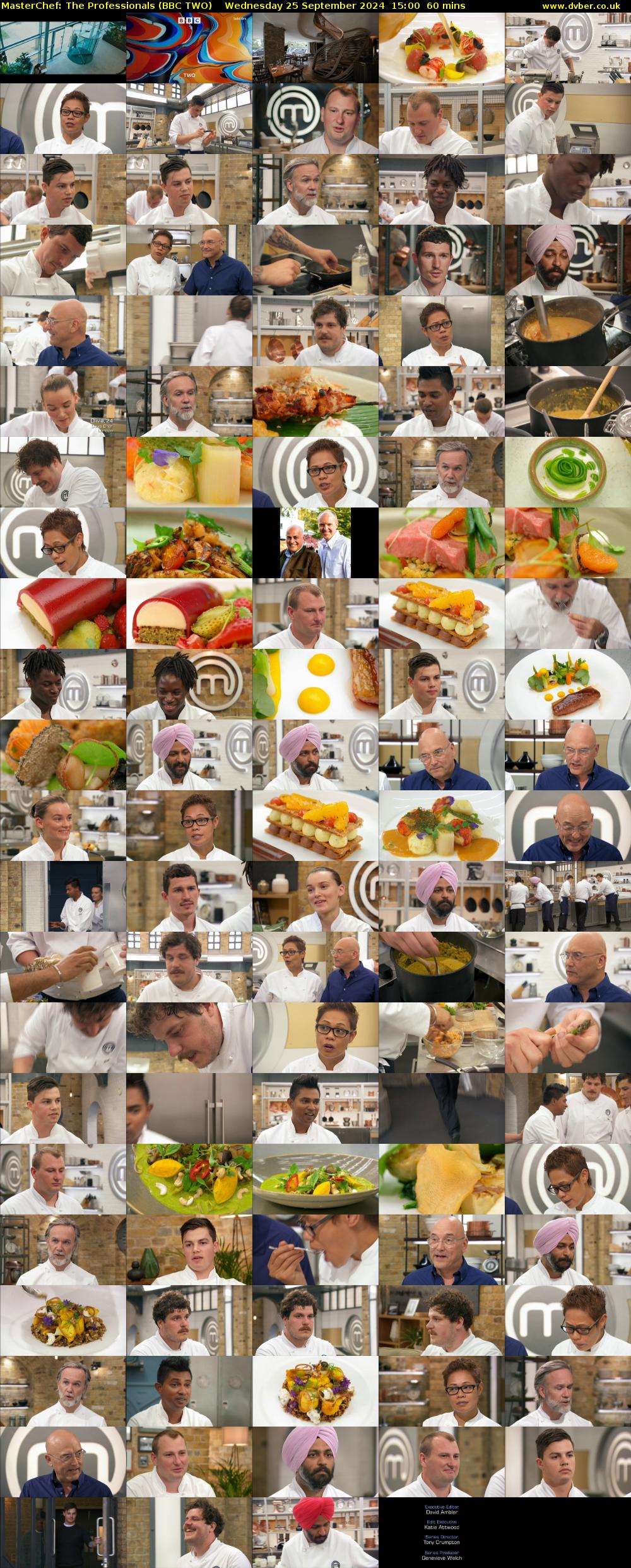 MasterChef: The Professionals (BBC TWO) Wednesday 25 September 2024 15:00 - 16:00