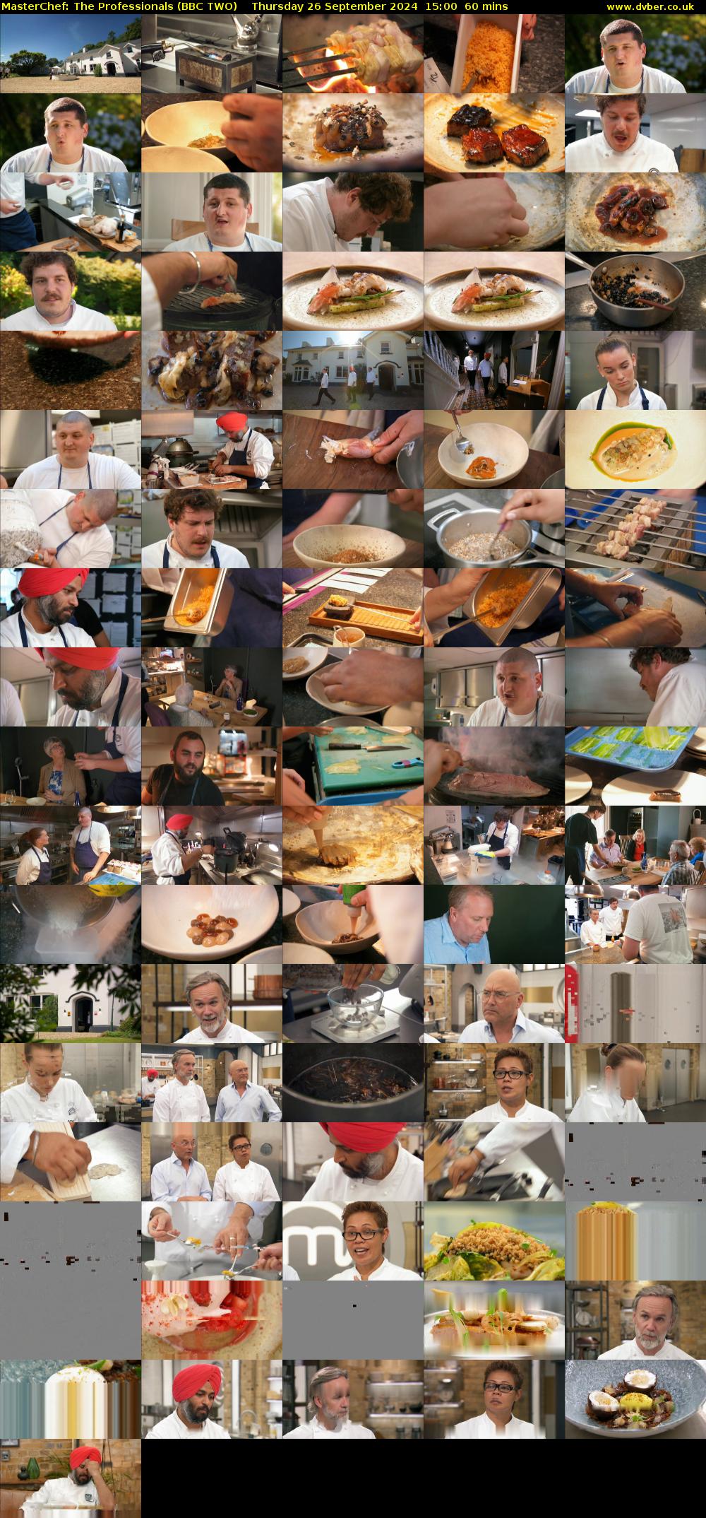 MasterChef: The Professionals (BBC TWO) Thursday 26 September 2024 15:00 - 16:00