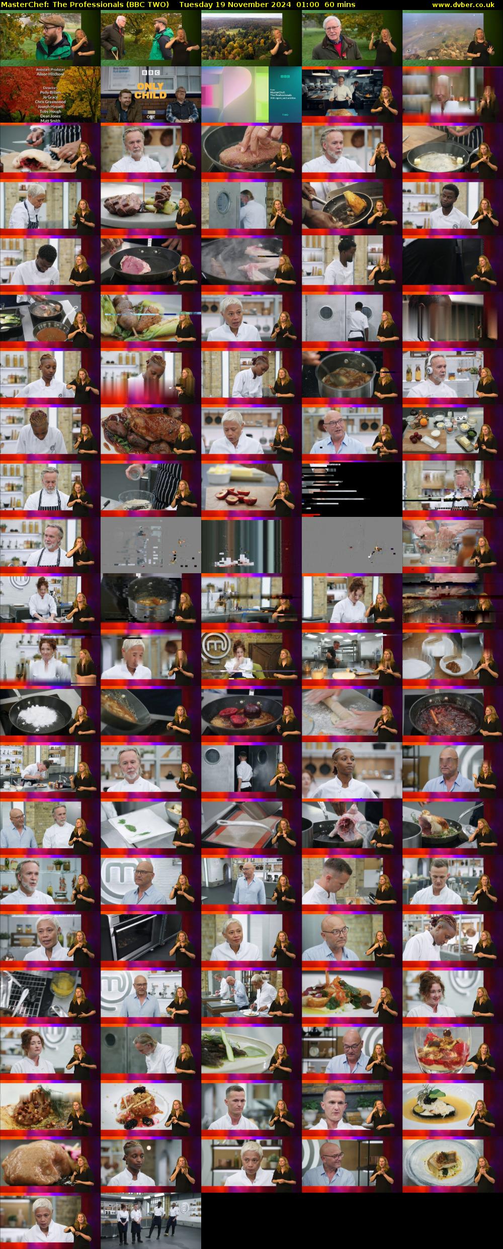 MasterChef: The Professionals (BBC TWO) Tuesday 19 November 2024 01:00 - 02:00