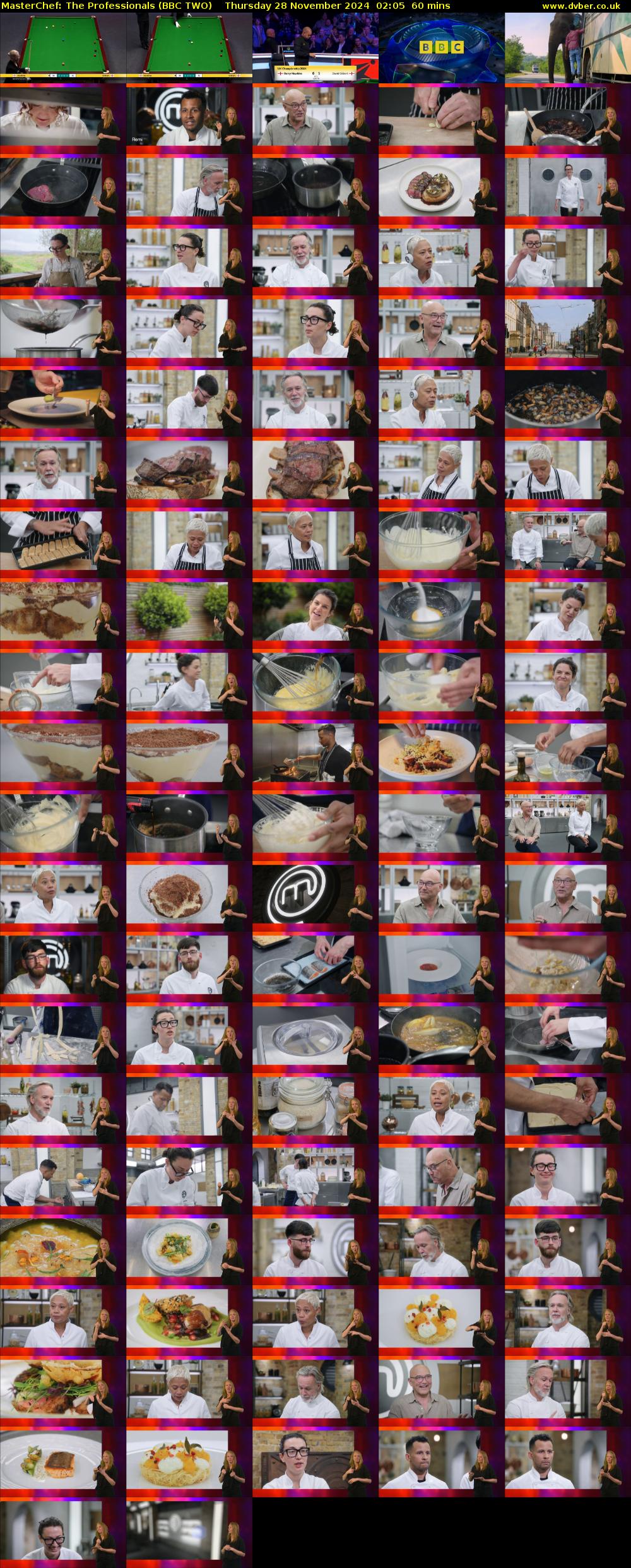 MasterChef: The Professionals (BBC TWO) Thursday 28 November 2024 02:05 - 03:05