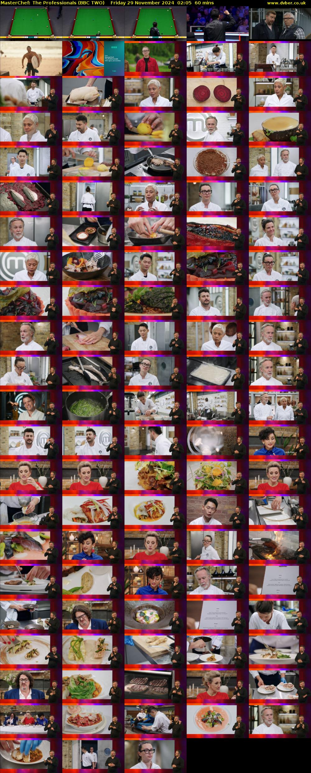 MasterChef: The Professionals (BBC TWO) Friday 29 November 2024 02:05 - 03:05