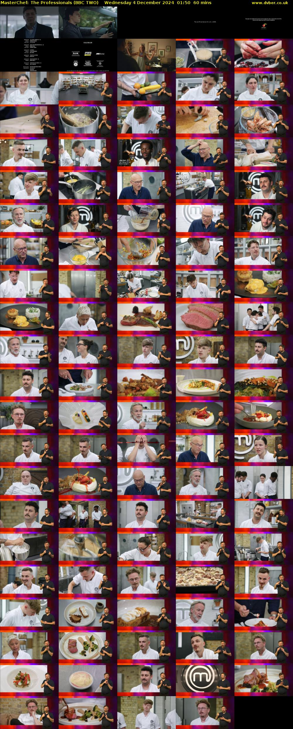 MasterChef: The Professionals (BBC TWO) Wednesday 4 December 2024 01:50 - 02:50