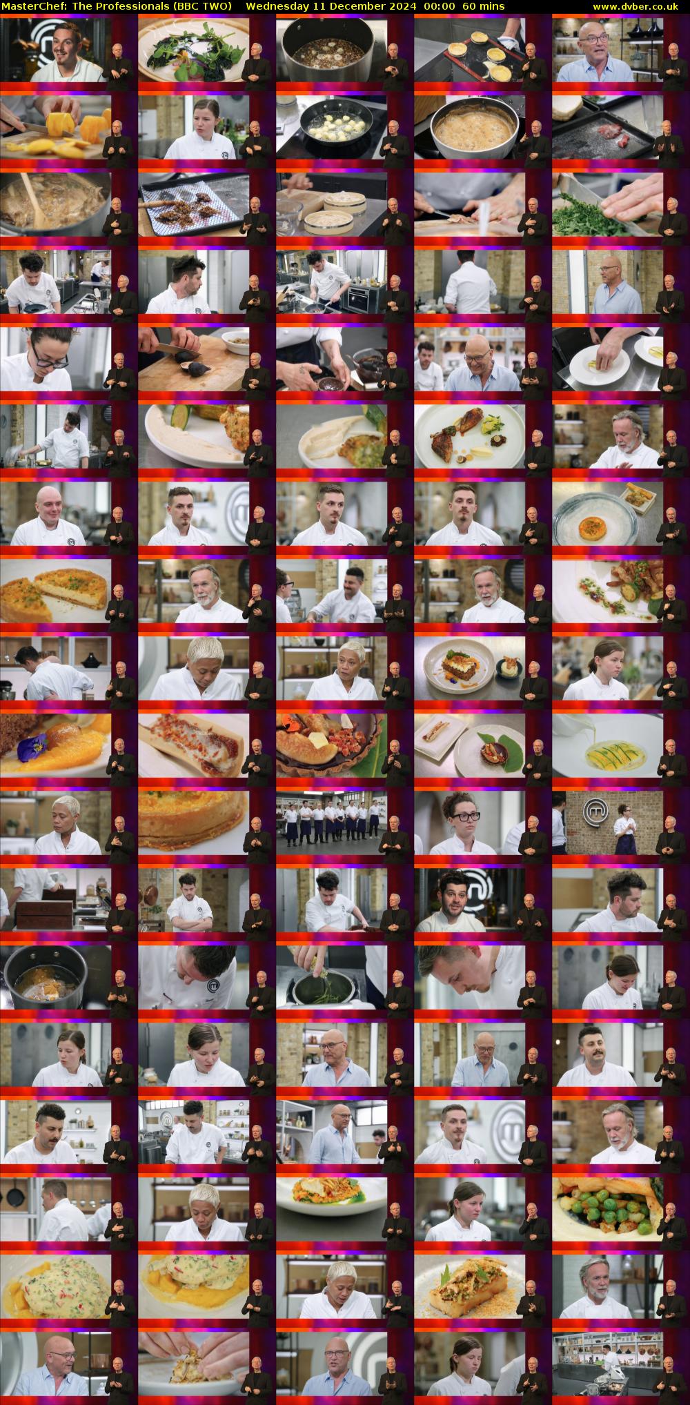 MasterChef: The Professionals (BBC TWO) Wednesday 11 December 2024 00:00 - 01:00