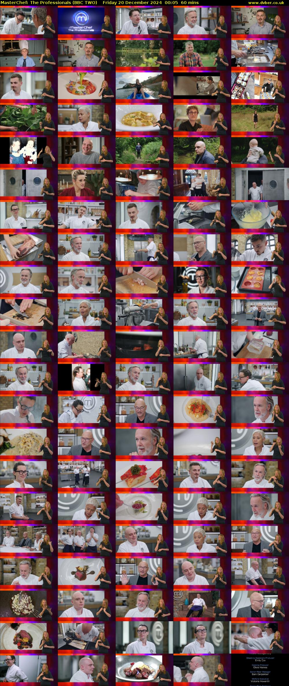 MasterChef: The Professionals (BBC TWO) Friday 20 December 2024 00:05 - 01:05