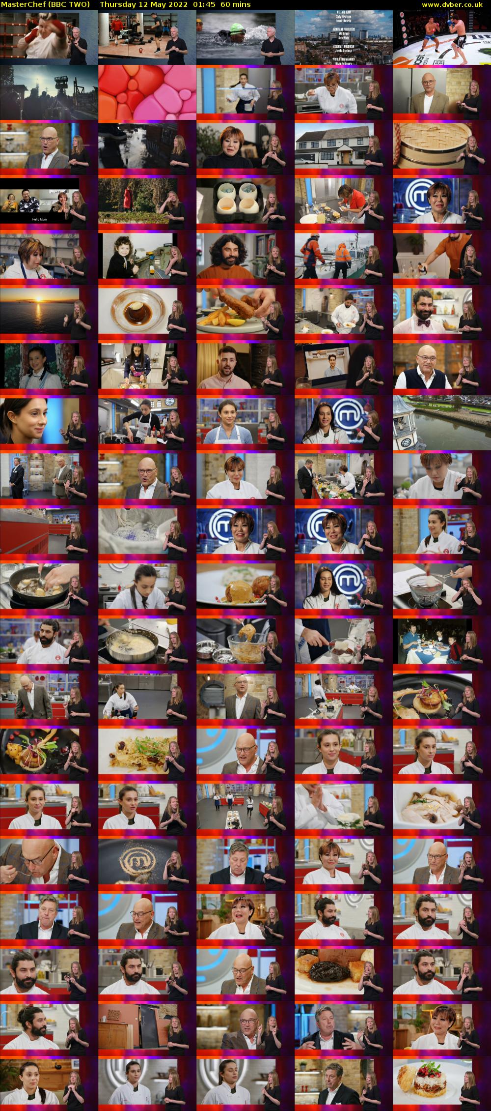 MasterChef (BBC TWO) Thursday 12 May 2022 01:45 - 02:45