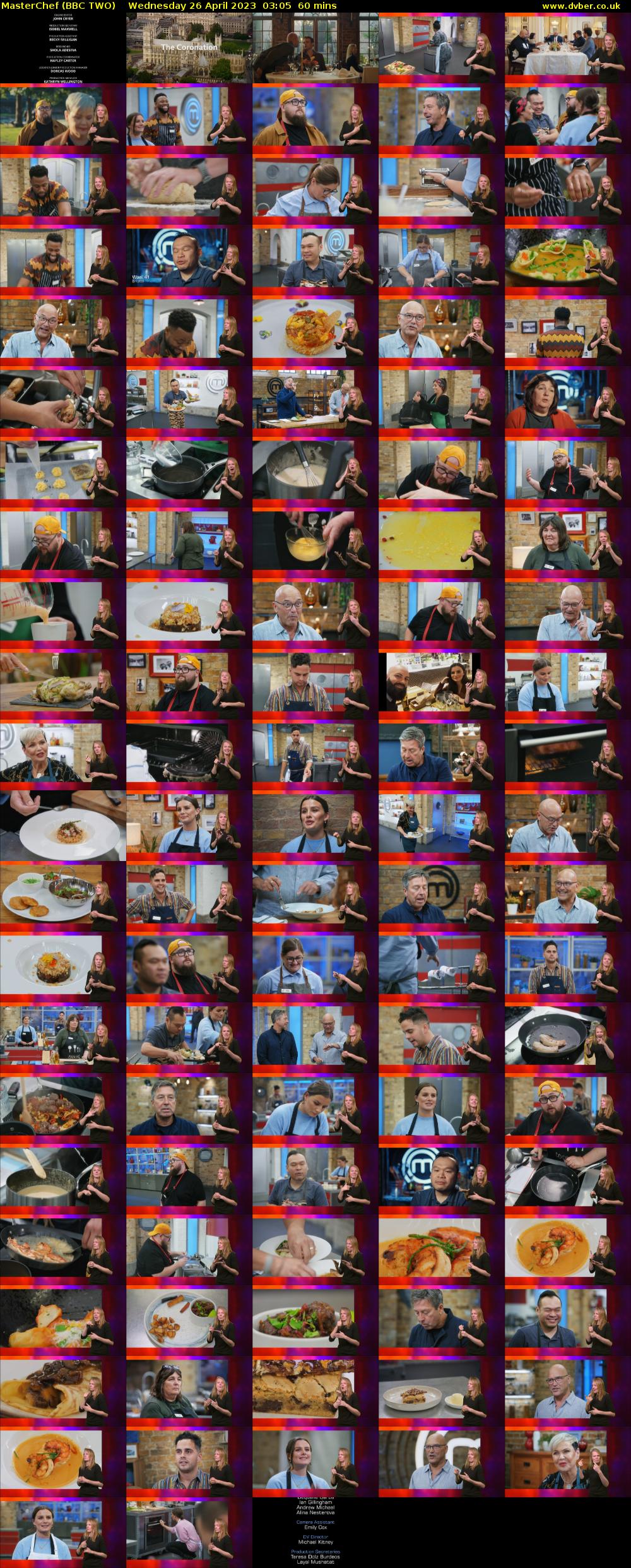 MasterChef (BBC TWO) Wednesday 26 April 2023 03:05 - 04:05