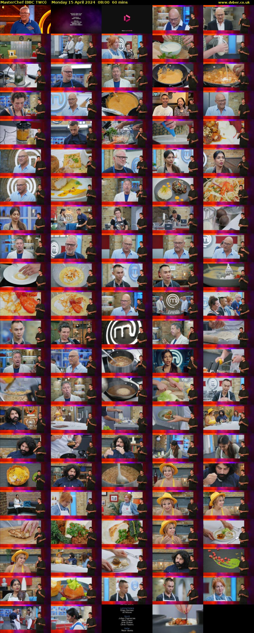 MasterChef (BBC TWO) Monday 15 April 2024 08:00 - 09:00