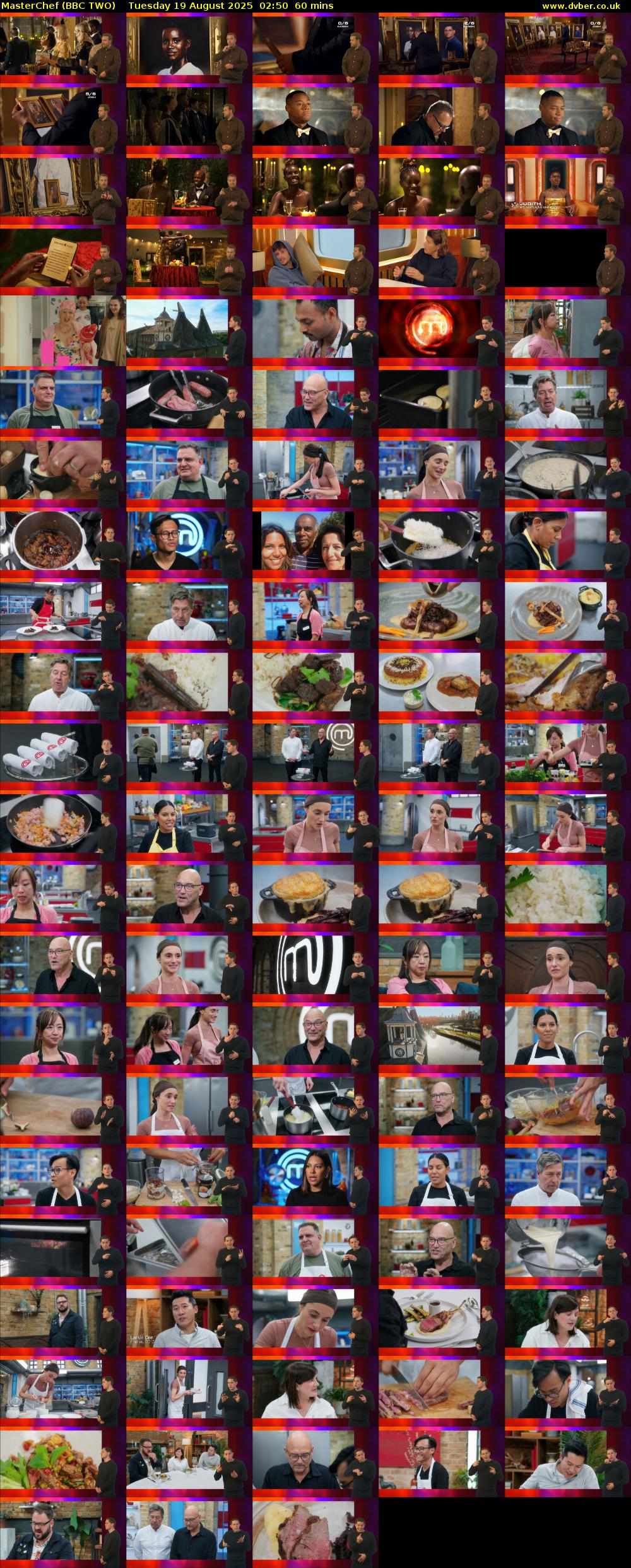 MasterChef (BBC TWO) Tuesday 19 August 2025 02:50 - 03:50