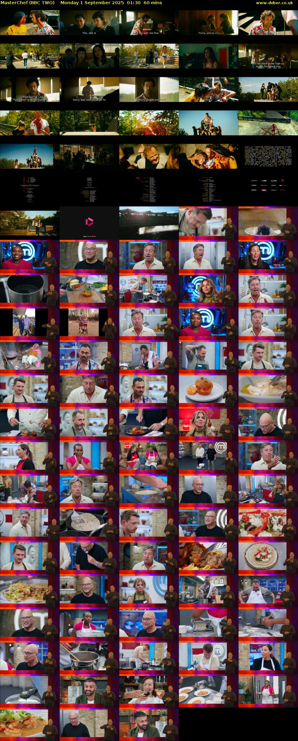 MasterChef (BBC TWO) Monday 1 September 2025 01:30 - 02:30