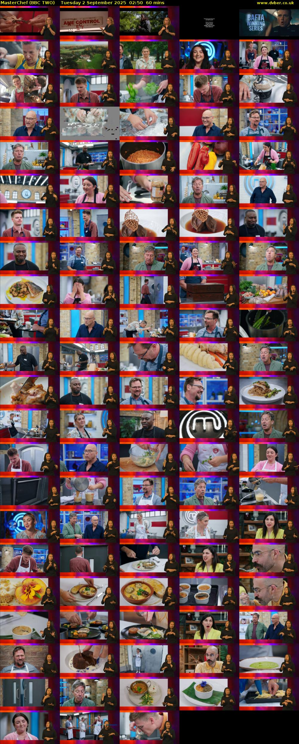 MasterChef (BBC TWO) Tuesday 2 September 2025 02:50 - 03:50