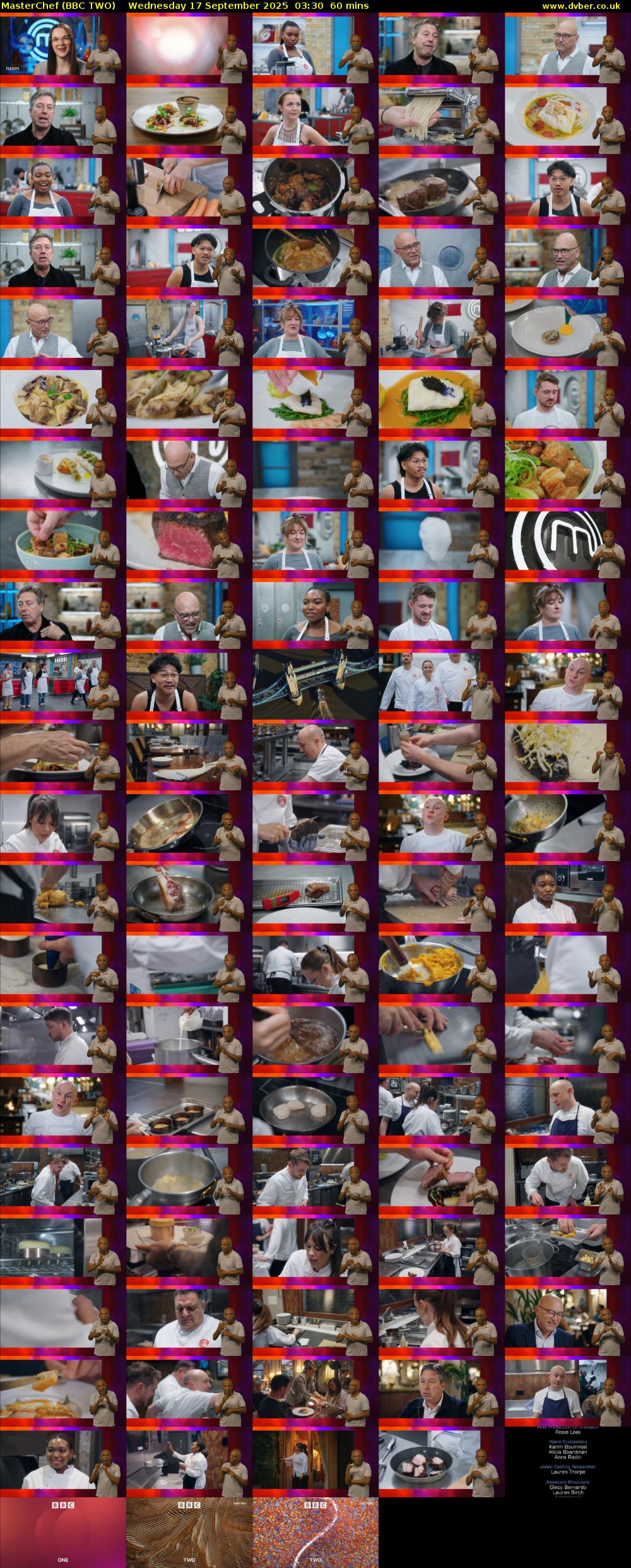 MasterChef (BBC TWO) Wednesday 17 September 2025 03:30 - 04:30