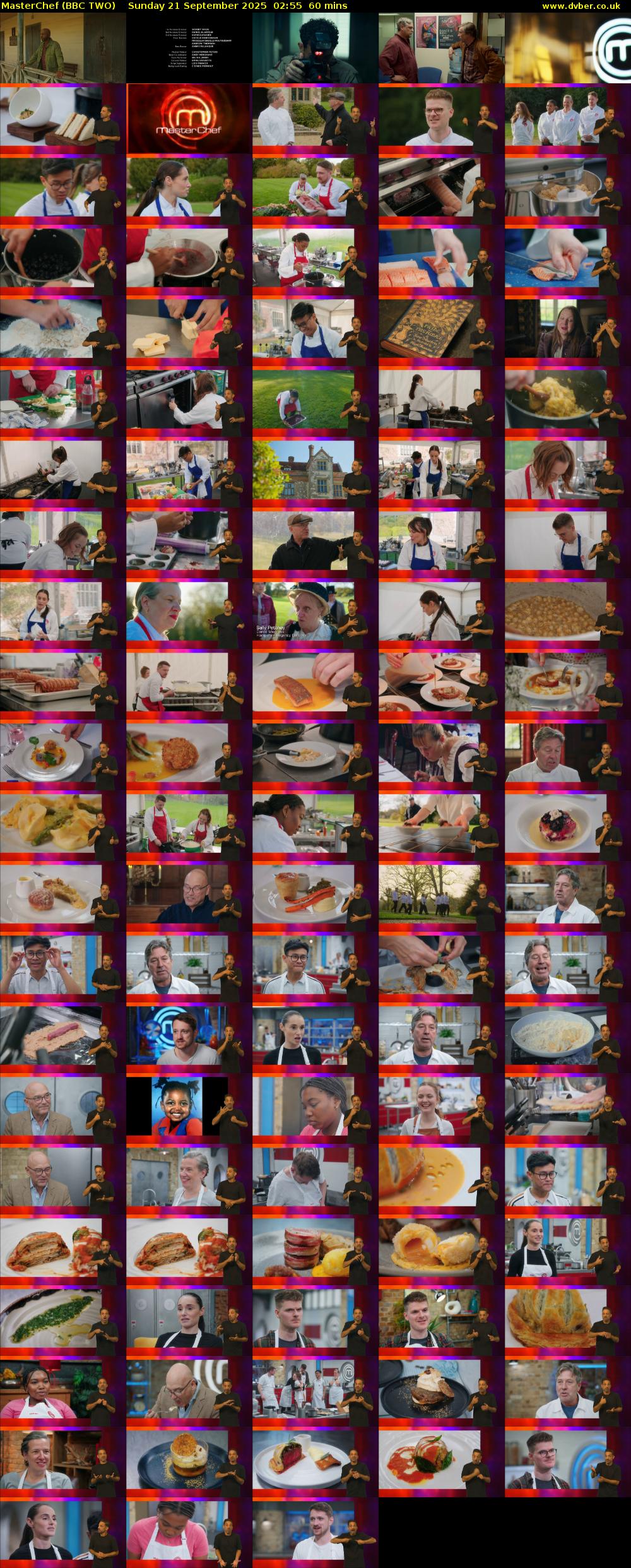 MasterChef (BBC TWO) Sunday 21 September 2025 02:55 - 03:55