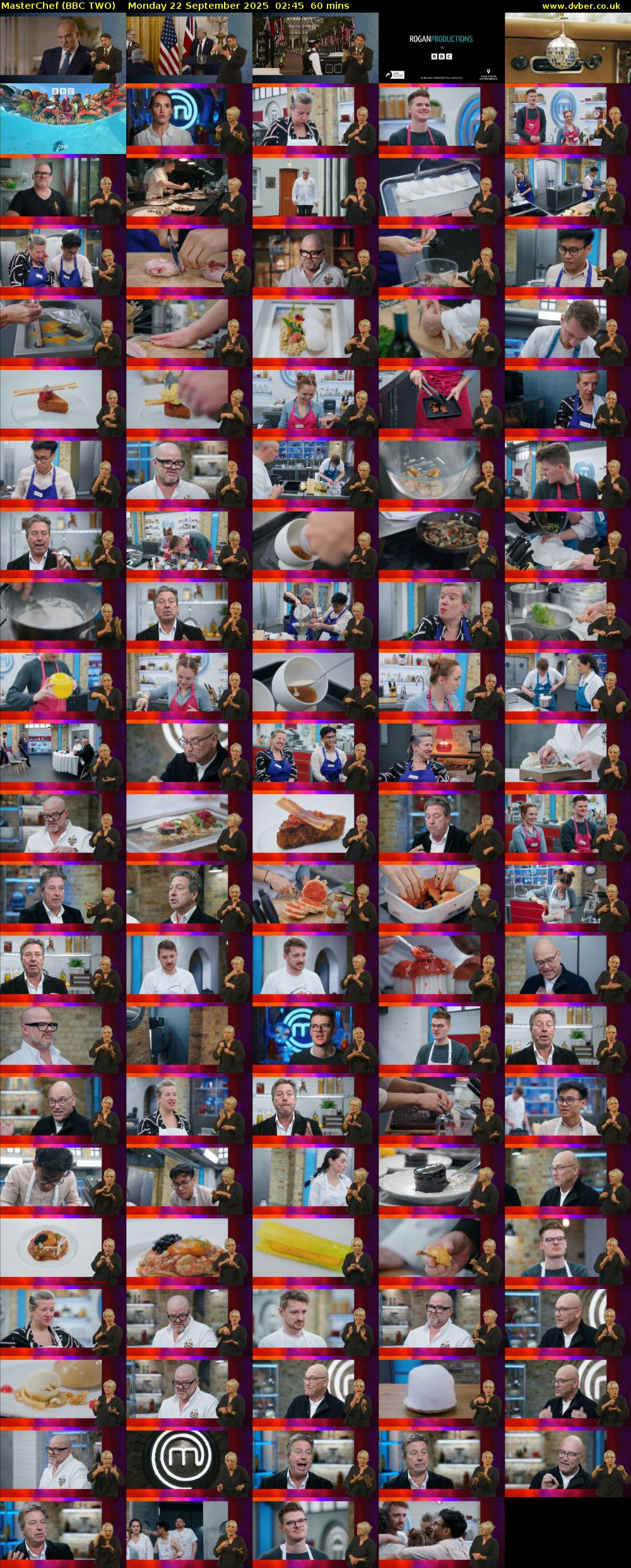 MasterChef (BBC TWO) Monday 22 September 2025 02:45 - 03:45