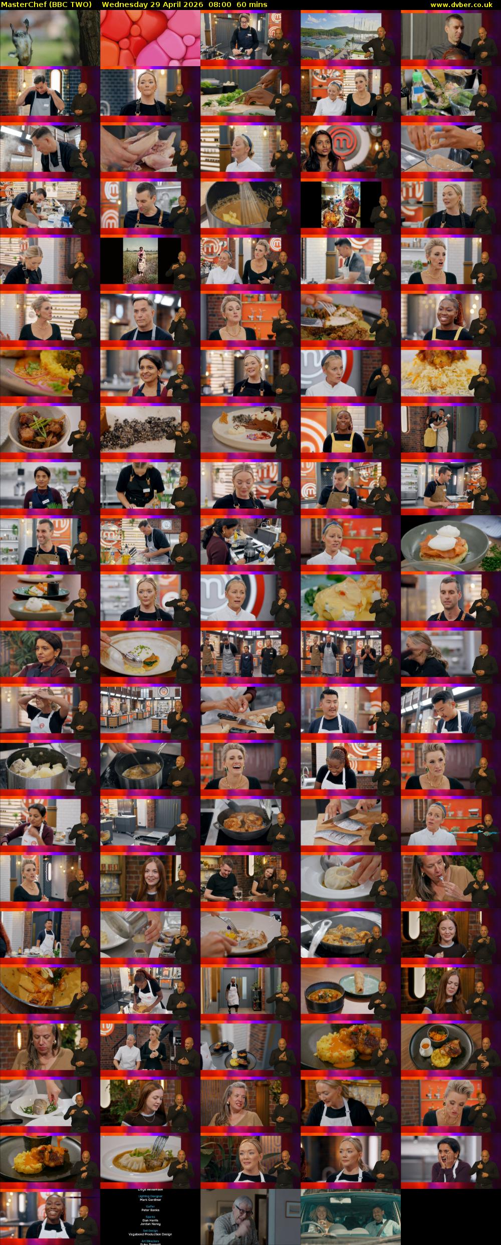 MasterChef (BBC TWO) Wednesday 29 April 2026 08:00 - 09:00